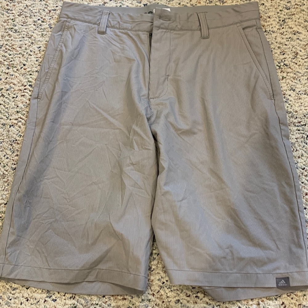 Striped Adidas Golf Shorts